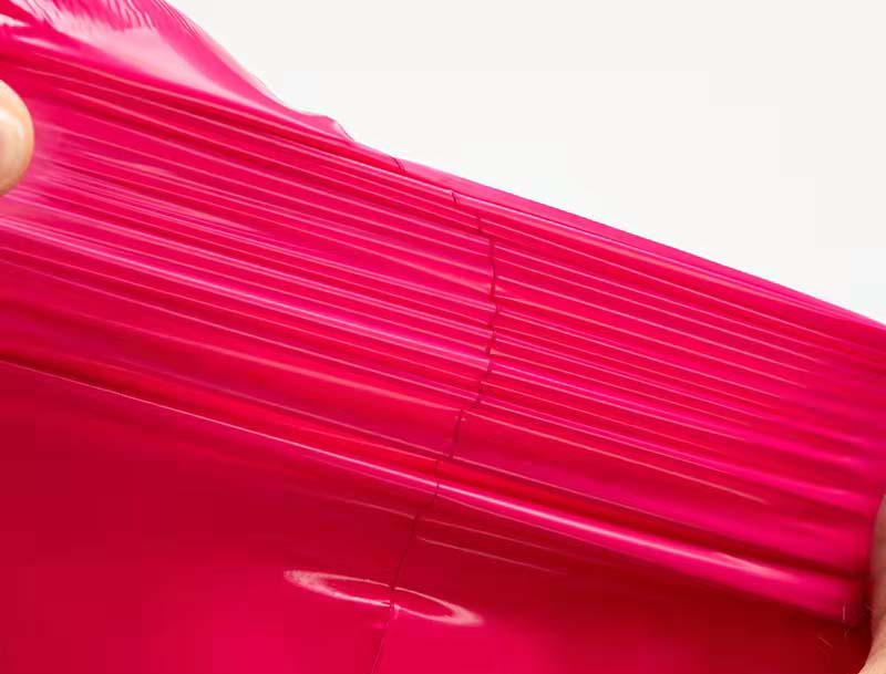 玉溪玫红色快递袋-05