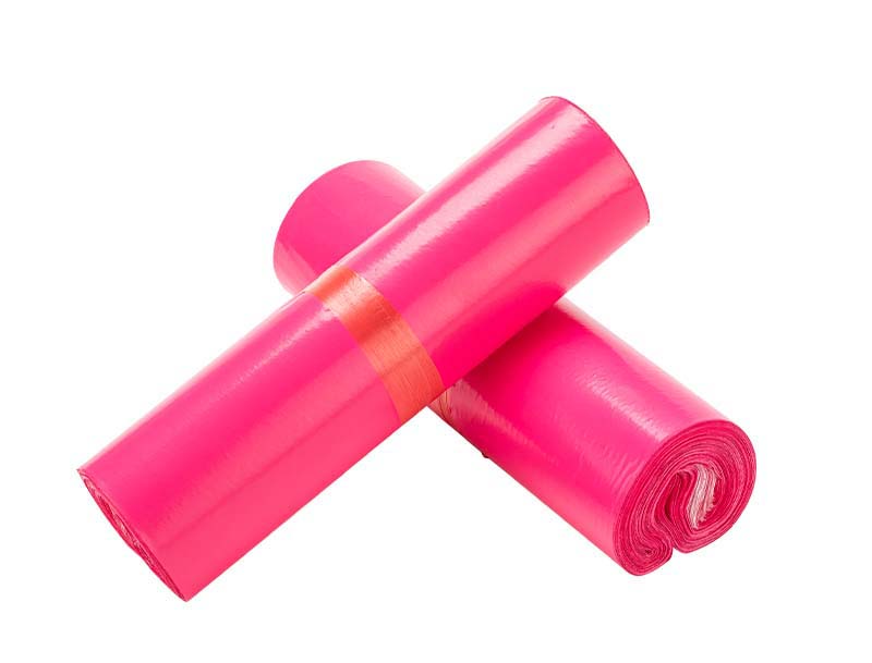 玉溪玫红色快递袋-02